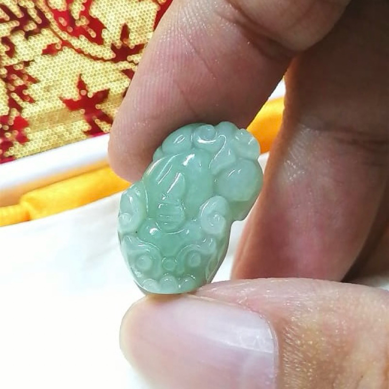 1 pc Liontin Giok Jadeite Pixiu Mini