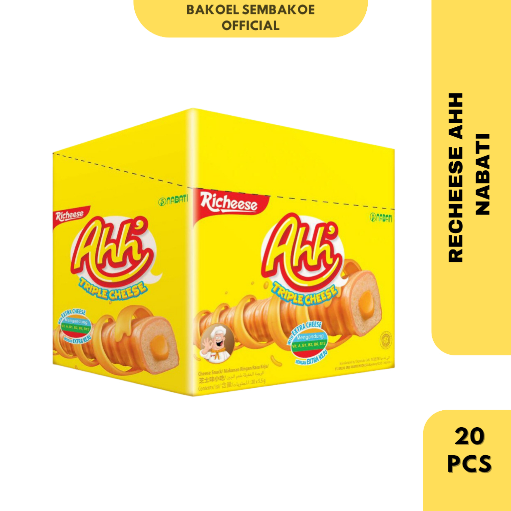 

Recheese Ahh Nabati 1 box isi 20pcs