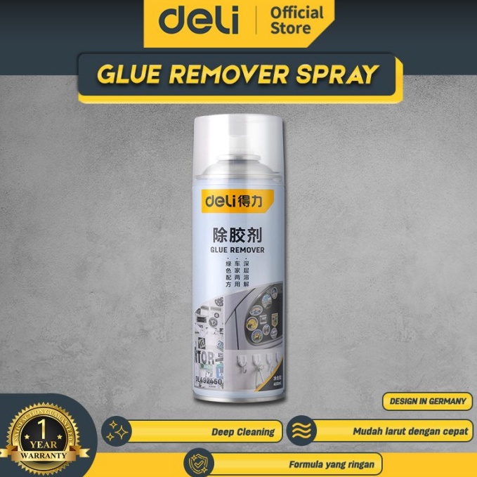 FVJ8O Deli Glue Remover Spray/ Semprotan Pembersih Lem/Stiker 450ml DL492450 75