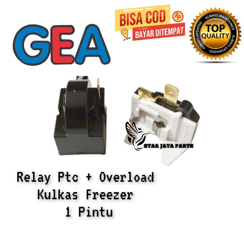[Set Relay ] Relay Overload Kulkas Freezer Box GEA 1