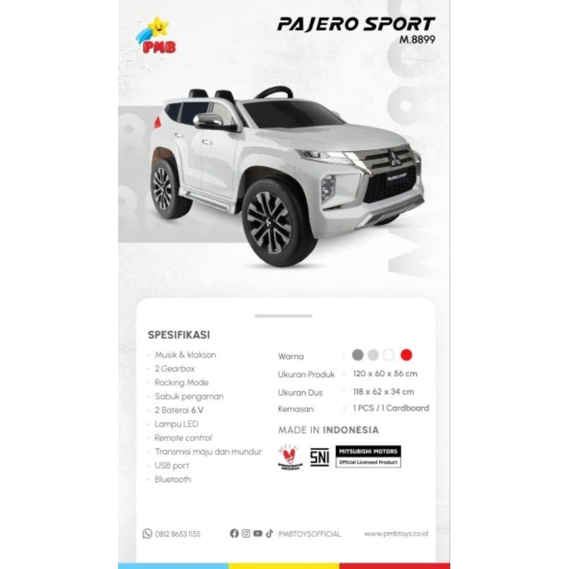 Mobilan Aki Anak PMB PAJERO SPORT 8899
