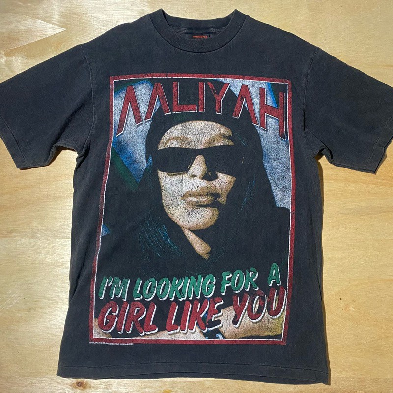 GINSENGSTRIP “AALIYAH” size L rare bootleg t-shirt second