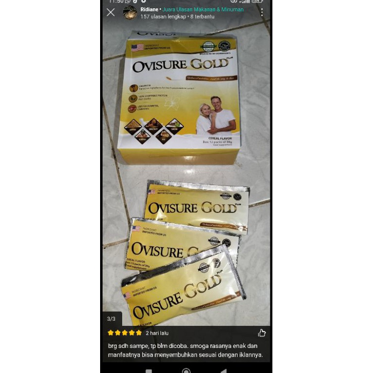 

✦BEST SELLER✦ SUSU OVISURE GOLD HARGA PER ECERAN/SACHET MEMULIHKAN KERUSAKAN TULANG