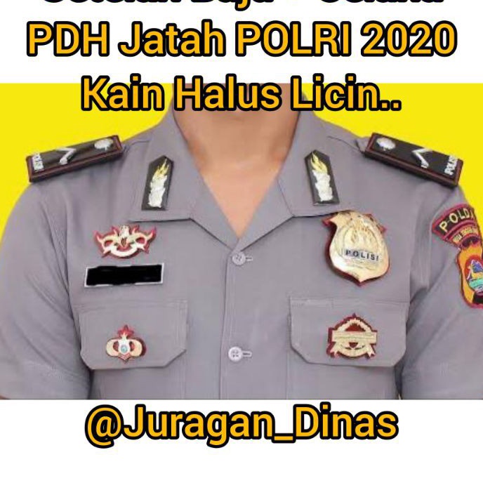 Terlaris 1 STEL BAJU PDH JATAH POLRI KAIN HALUS LICIN.