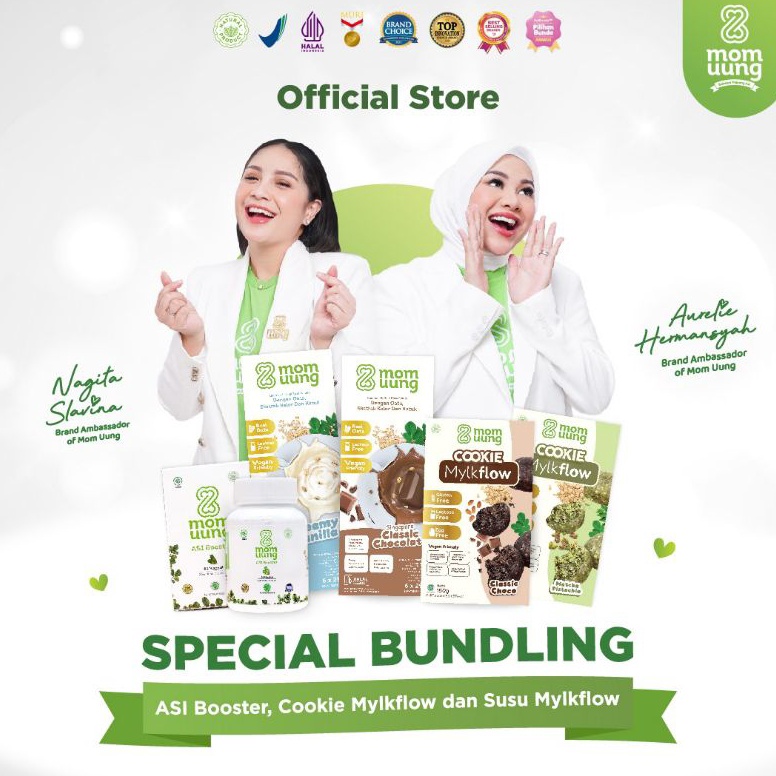 

QP56NY49 Mom Uung Asi Booster Special Bundling 60 Kapsul + Cookie Mylkflow + Susu Mylkflow / Pelancar Asi Halal / Vegan Friendly Murah