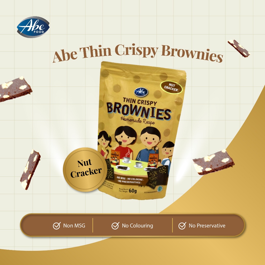 

Abe Food Thin Crispy Brownies Nut Crackers 60gr