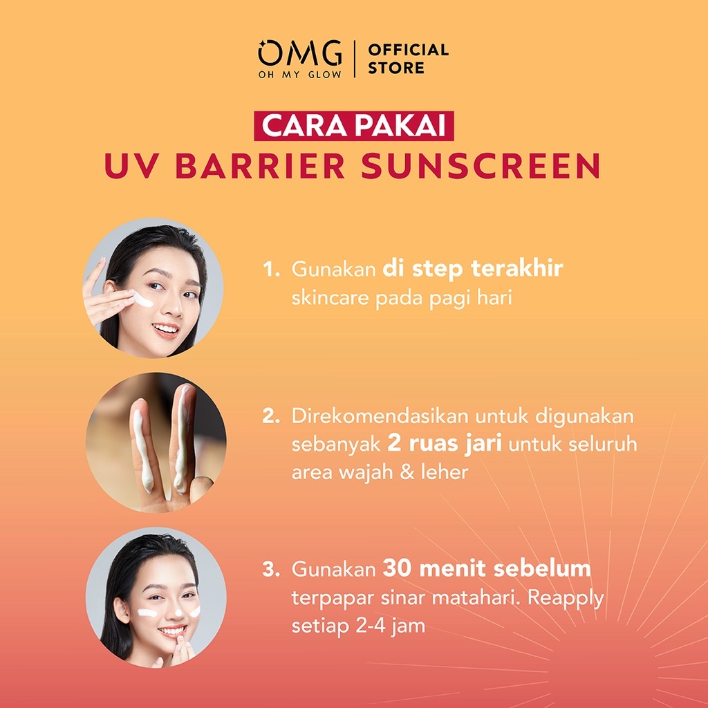 OMG OH MY GLOW UV Barrier Sunscreen SPF 50 PA++++ 25 ml