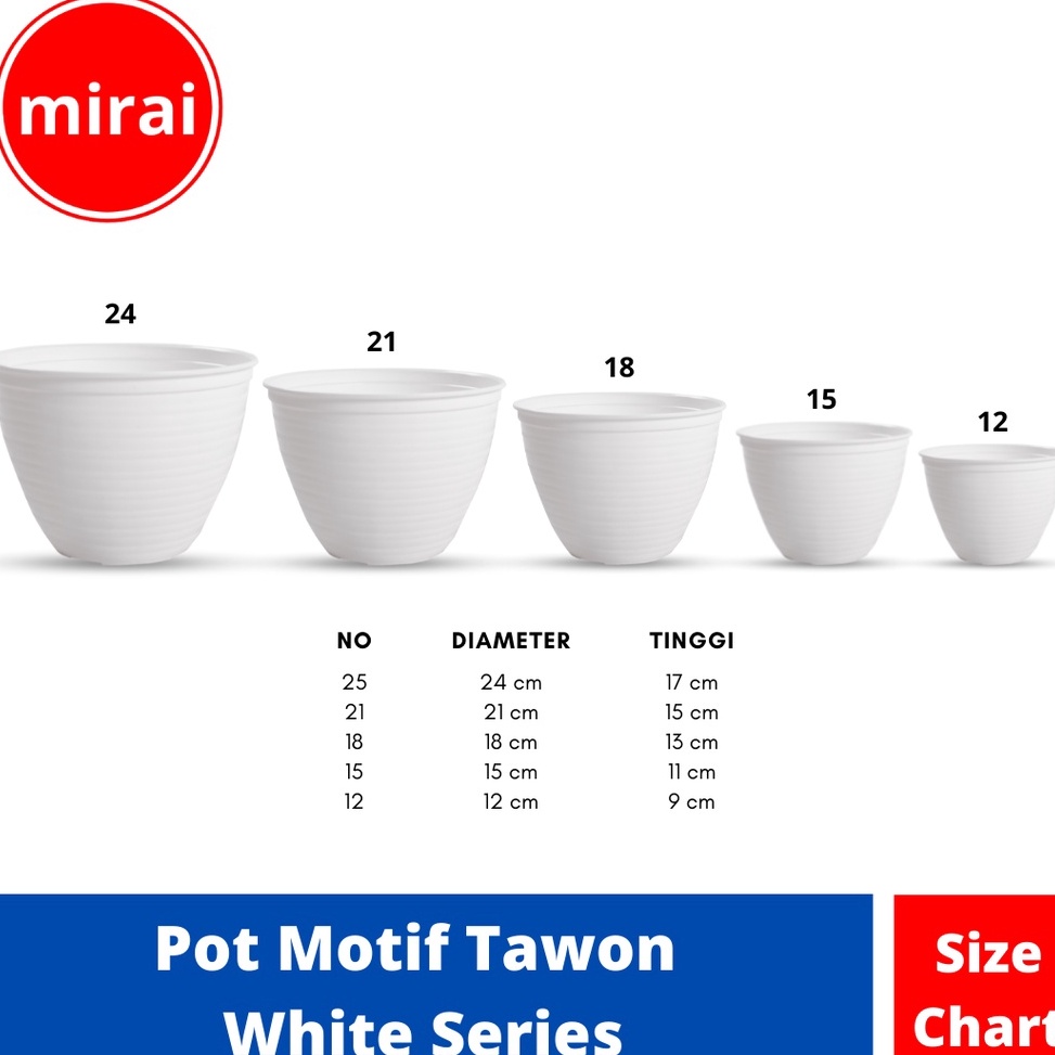 Keluaran Terbaru.. Paket Hemat 1 kg Mirai Pot Bunga Plastik Motif Tawon Putih Grosir