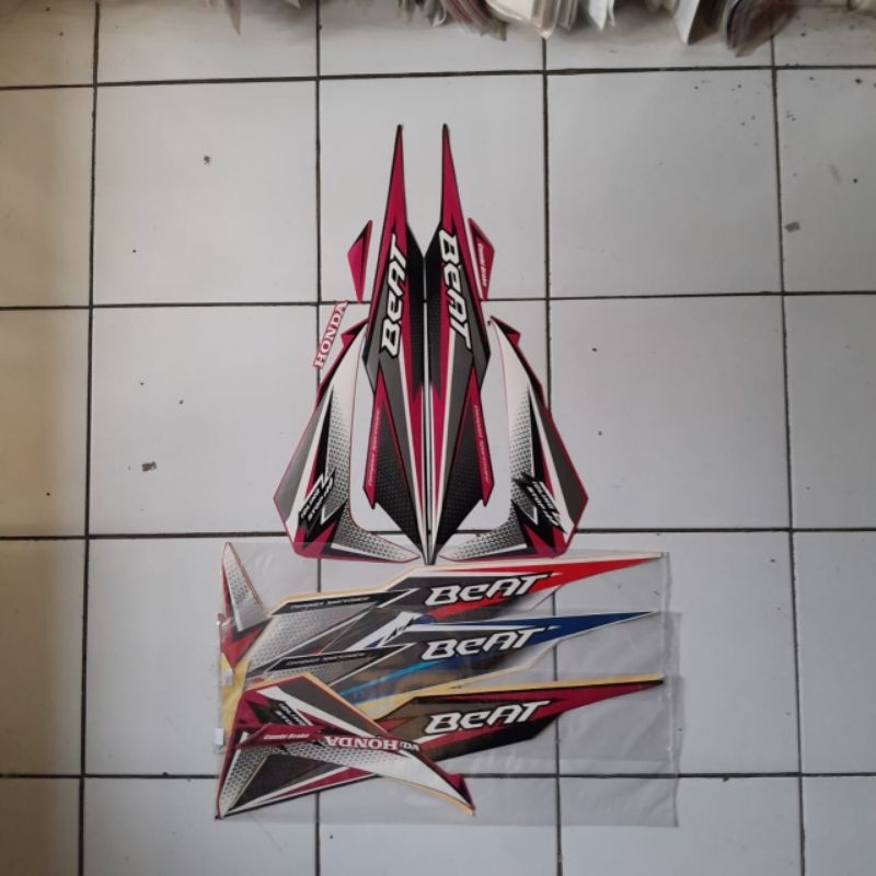 (Bisa COD) Stiker ORI beat 2018 striping standar Honda beat esp fi full body