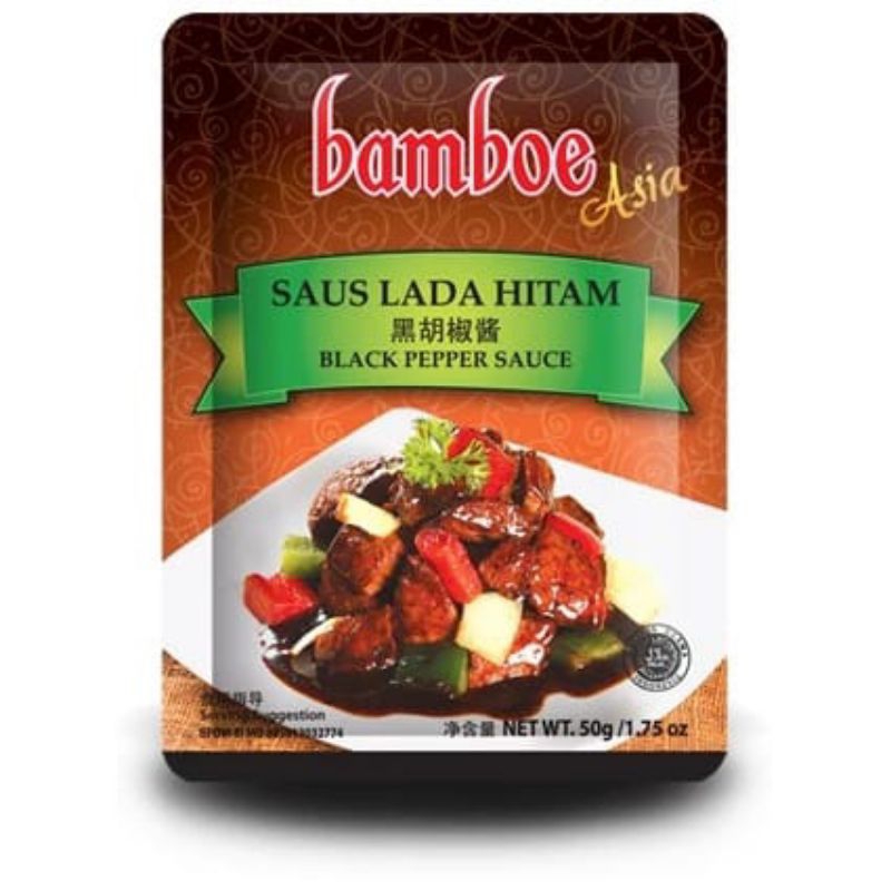 

Bamboe Saus Lada Hitam | Bumbu Bamboe Saus Lada Hitam 50g | Bumbu Lada Hitam Instan Merk Bamboe | Bamboe Asia