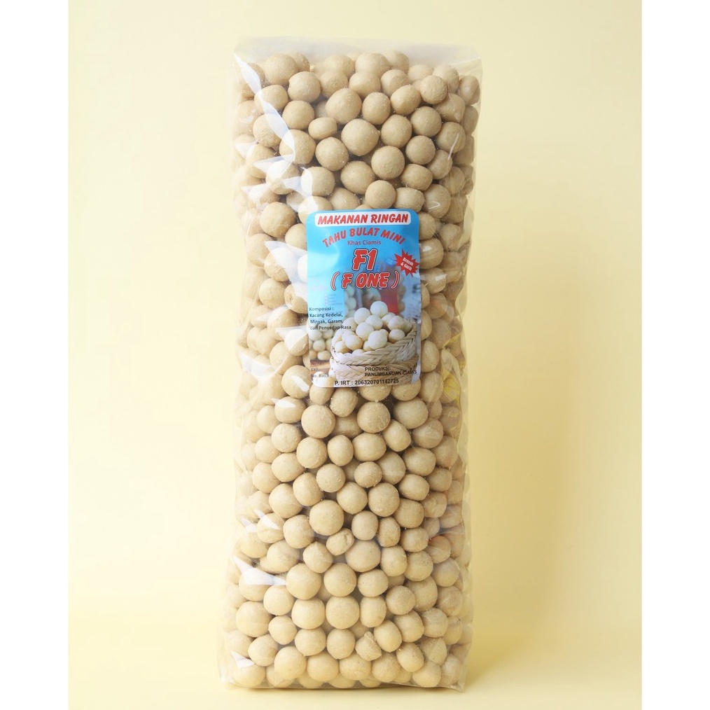 

DISKON BRANDS FESTIVAL Tahu Bulat Mini Kering F1 Ayam Bawang 1000gr (1 kg) !!