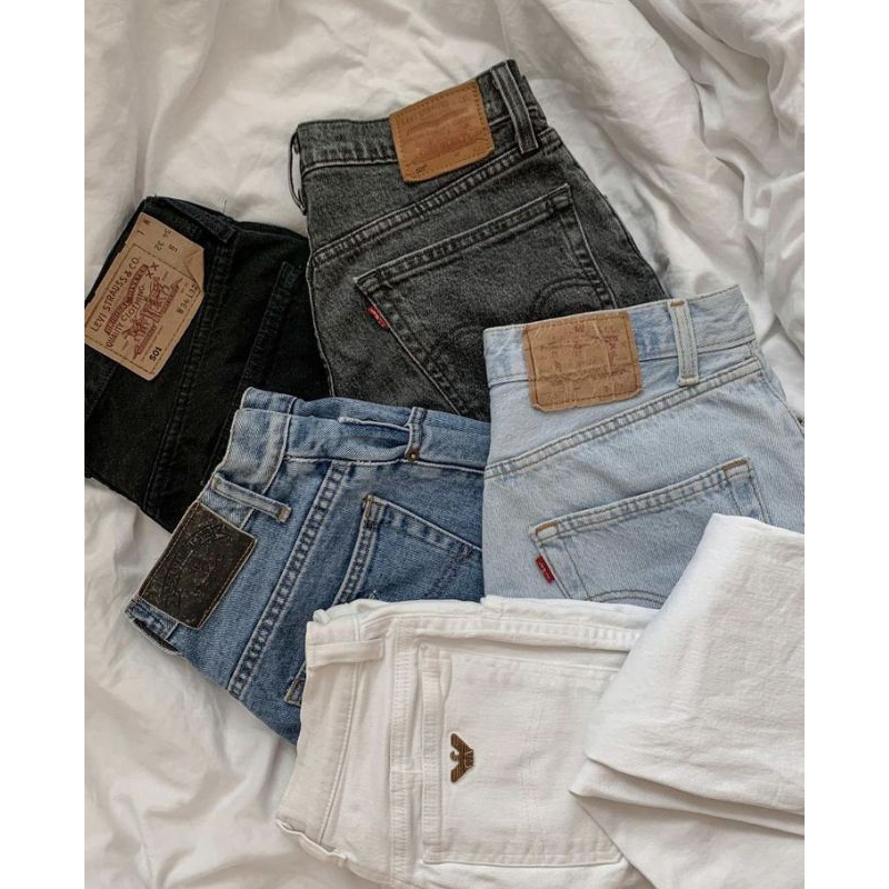 Denim dan corduroy pants preloved