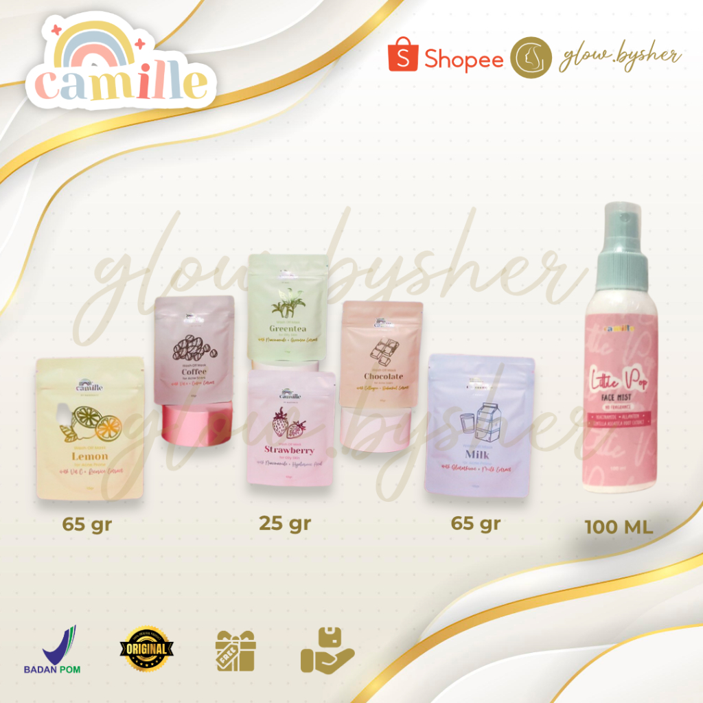 [READY‼️] CAMILLE BEAUTY MASKER ORGANIK FACEMIST FACE MIST LITTLE POP BY CAMILE BEAUTE EX MASKYOURNE
