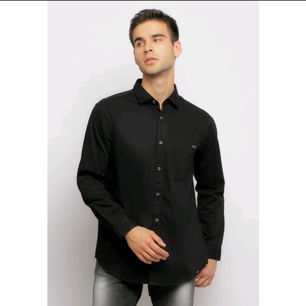 KEMEJA HITAM LOIS ORIGINAL KLLR383