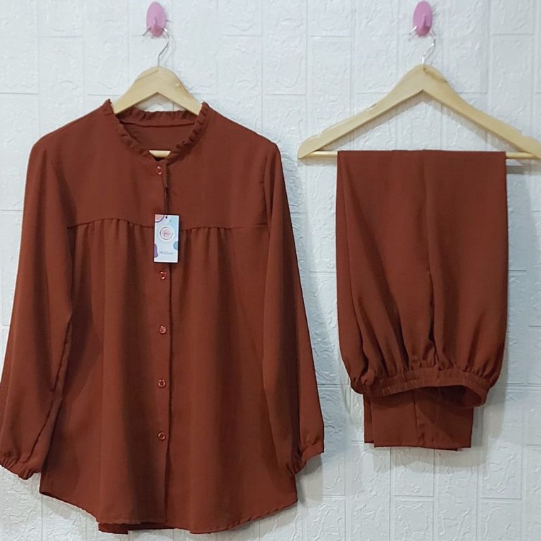 Hanya disini ONE SET RAYON CRINKLE AIRFLOW SETELAN // SETELAN RAYON CRINKLE AIRFLOW// DRESS RAYON //