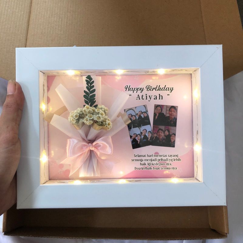 Foto In Frame / kado ulang tahun//kado wisuda//anniversary//hadiah foto//kado foto bingkai//kado fot