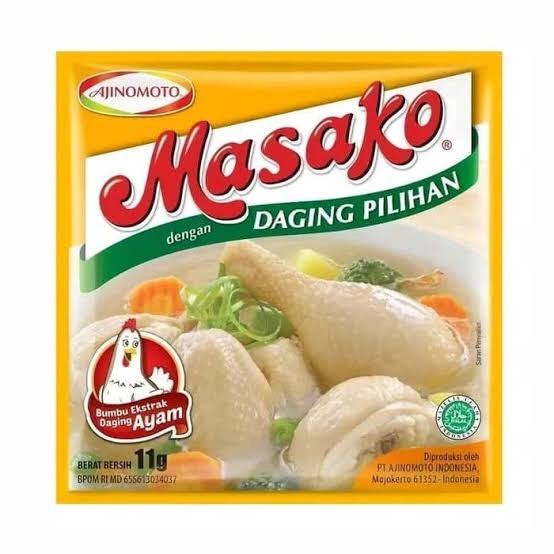 

Masako Rasa Ayam (1 renceng isi 12 sachet)