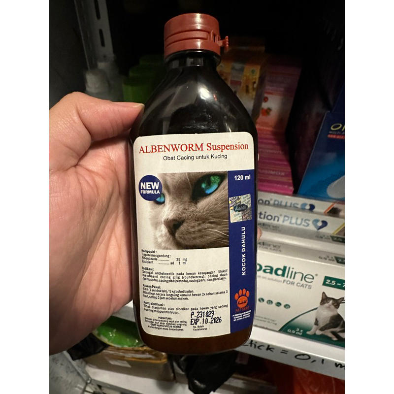Obat cacing Sirup - Kucing Albernworm