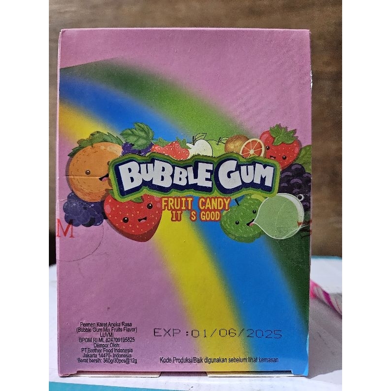 

Permen Luvmi Bubble Gum Permen Karet aneka rasa