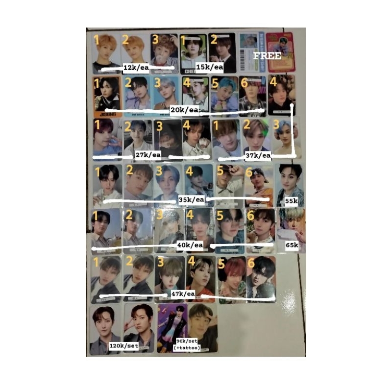 PC POCA TC PHOTOCARD TRADING CARD AAB NCT DREAM MARK RENJUN BENE DOME BFE BEST FRIEND EVER SMCU LIVE