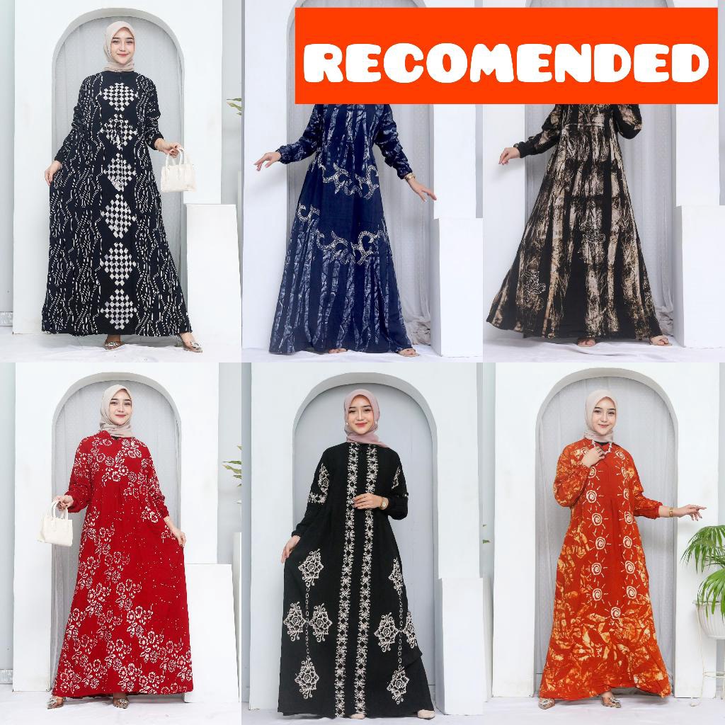 ✨12.12✨ COD JUMBO LD 130 Gamis Madongan Twill Rayon Ori Super Pekalongan Ayani Fashion 