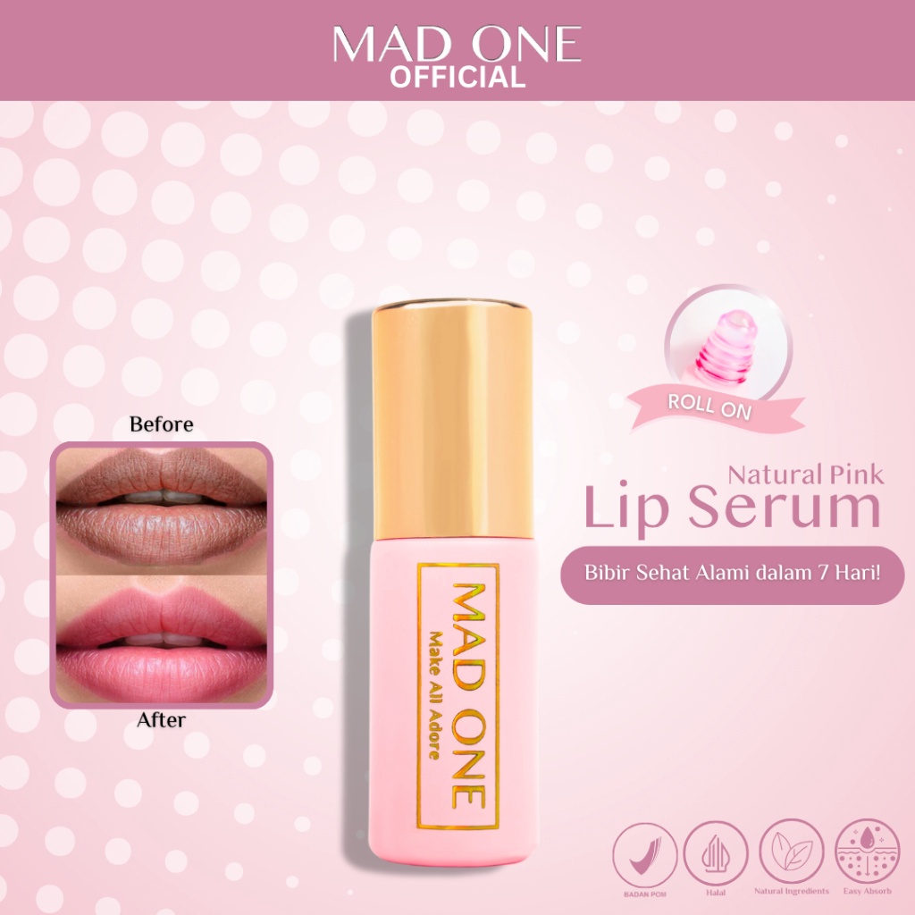 TERLARIS BRANDS FESTIVAL (Mad One) Lip Serum Bibir Pink - Perawatan Bibir - Pencerah Bibir ?