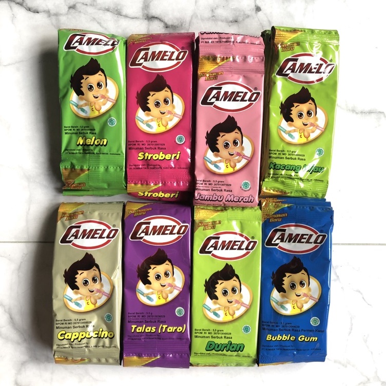 

BAHAN ES SUNTIK CAMELO ES BANTAL BUBUK ES CAMELO DUS ISI 240 PCS 24 RENCENG