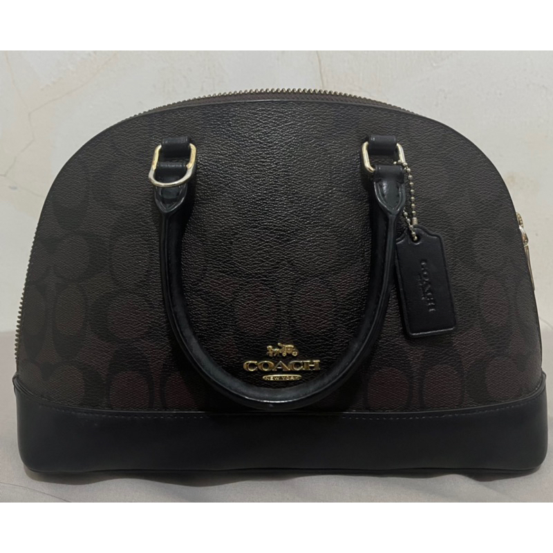 Coach Hand Bag Signature Mini Sierra Mahogany - Preloved