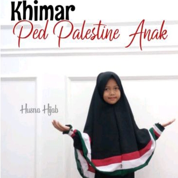 [HUSNA HIJAB] Kerudung Ped Palestine Anak / Kerudung Anak / Kerudung Palestina Anak
