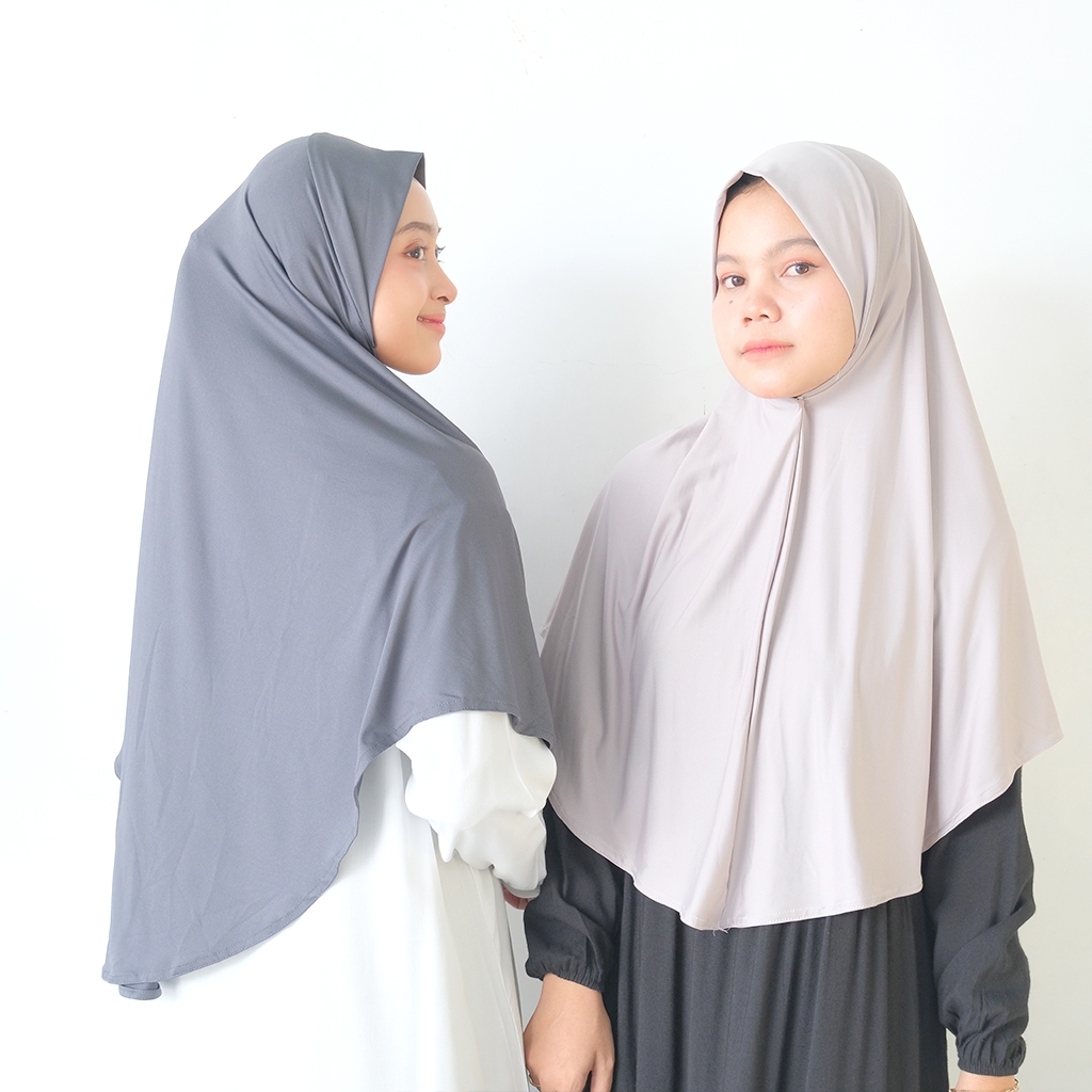 Bergo Quenna Instan Malay Jersey Hijab Zaida Soft Pet Empuk Queena Kerudung Jumbo Syari Malaysia