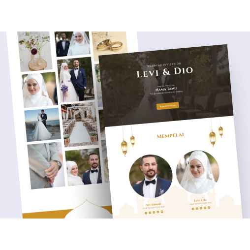 Undangan Digital Website Tema Islamic