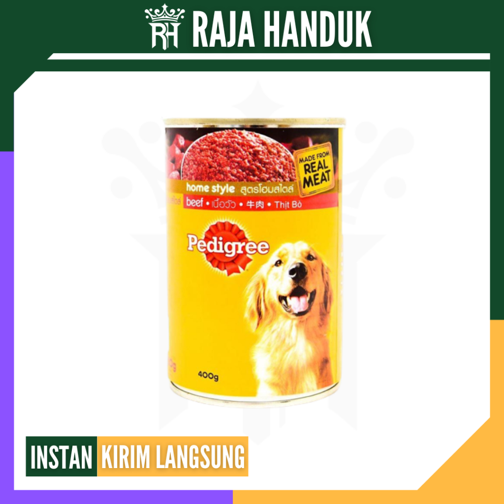 RH GROSIR: PEDIGREE Kaleng 400 gram / Makanan Basah Anjing Wet Dog Food Murah