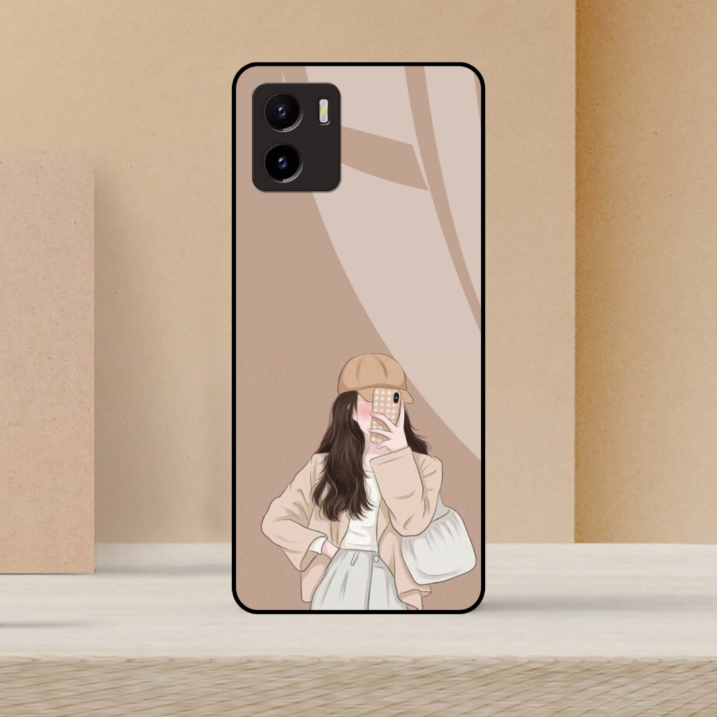 [ GRL ] jasoncellphone Softcase Kaca Kilau VIVO Y15S / VIVO Y01 - Casing Hp - Softcase - Softcase Gl