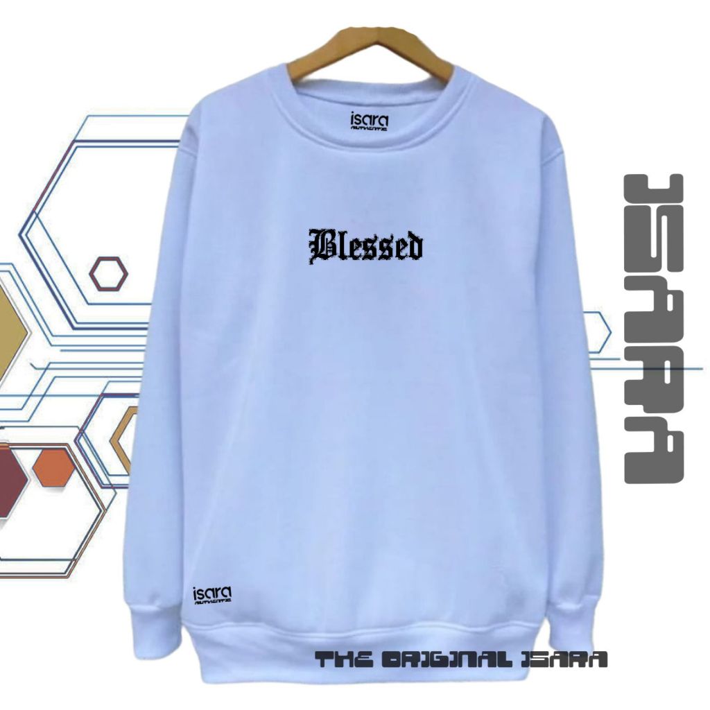 Switer Crewneck Pria Distro Terbaru Warna Putih Jaket Crewneck Laki Laki Perempuan Premium Simpele