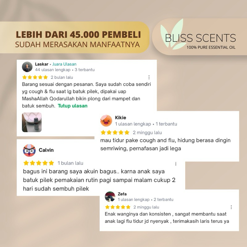 Purify Essential Oil Aromatherapy 100% Murni Therapeutic Grade Aromaterapi