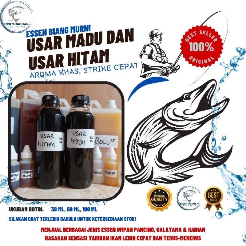Essen Biang Usar Madu Dan Usar Hitam 100% Original Premium