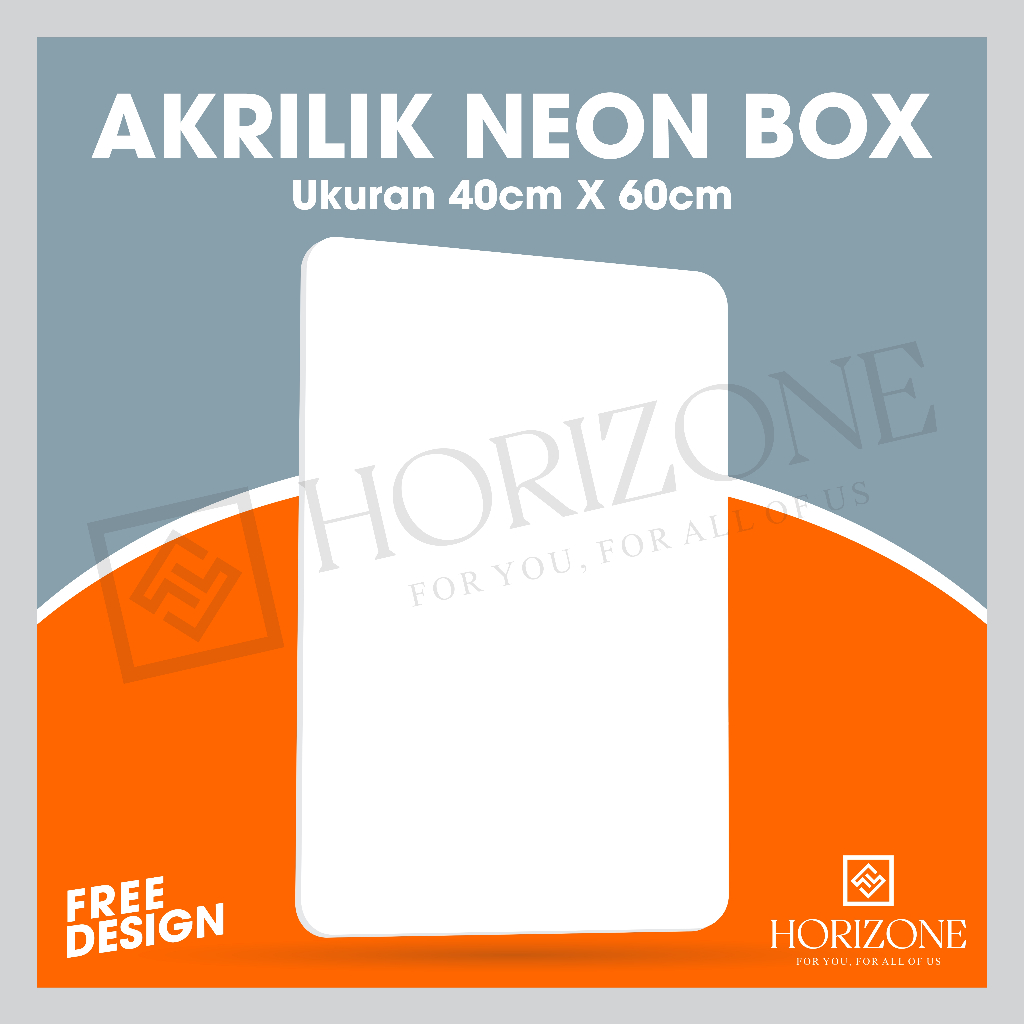 AKRILIK NEON BOX 40CM x 60cm