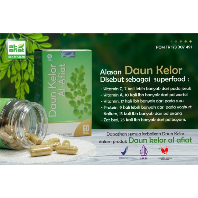 

Kapsul Daun Kelor isi 60 Kapsul