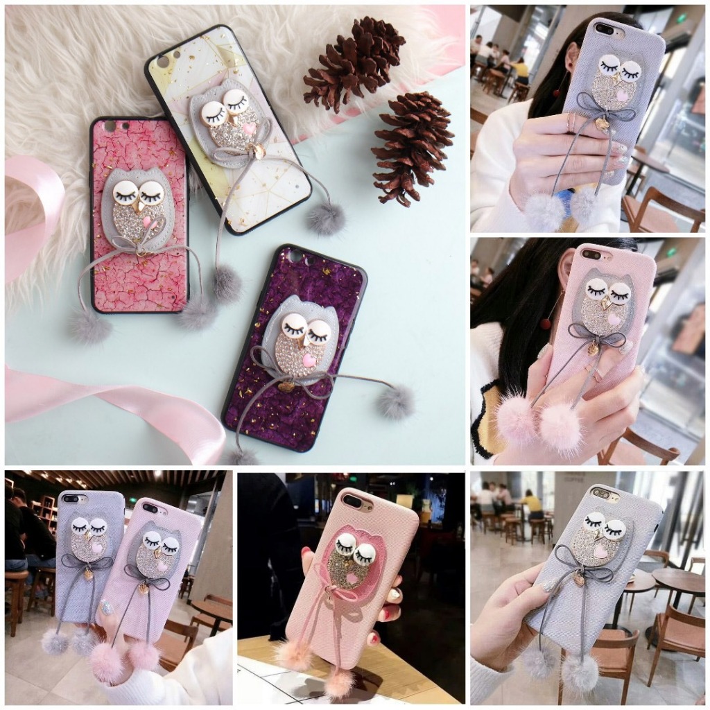 Owl Case Diamond Vivo V21 4G V21 5G V23 5G V23E 4G V23E 5G V25 V25E V27 V27E