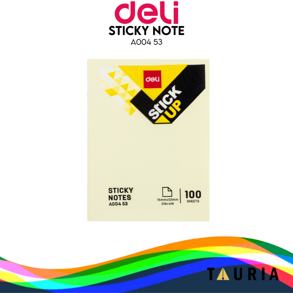 

Stick Sticky Note Pad Memo Tempel Deli 76x101 A00453