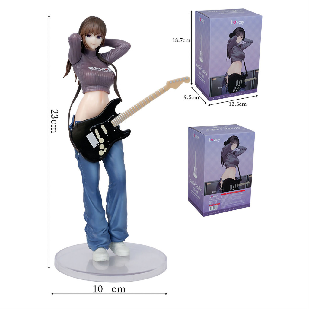 Guitar Sister Illustration by Hitomio 16 Action Figure