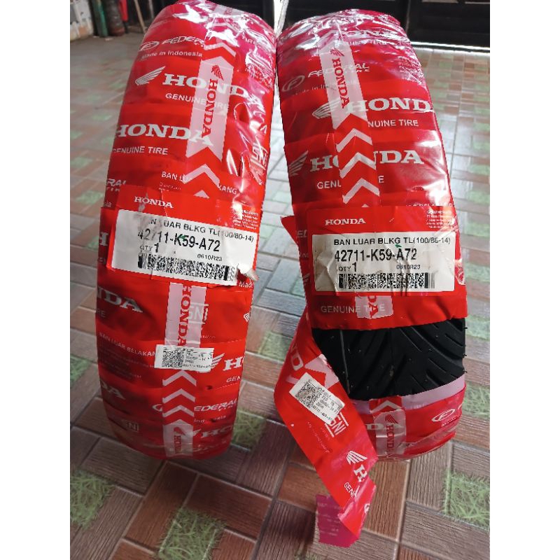 ban luar AHM Federal 100/80-14 tubeless