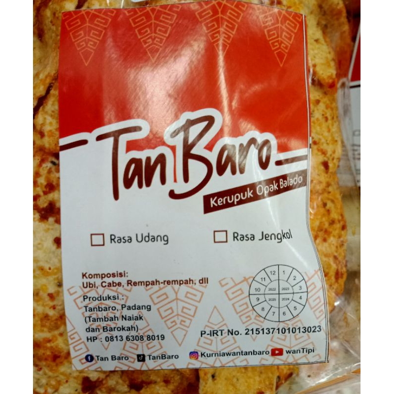 

Tan Baro Kerupuk Opak Balado 150gr