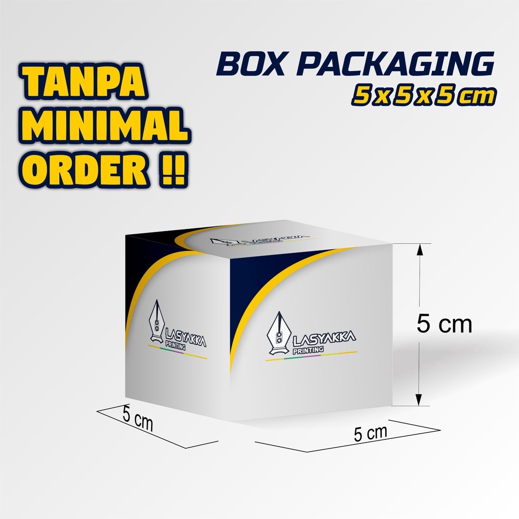 

box packaging ukuran 5 x 5 x 5 cm custom / box cream pot / box pot cream / box cream / kardus cream