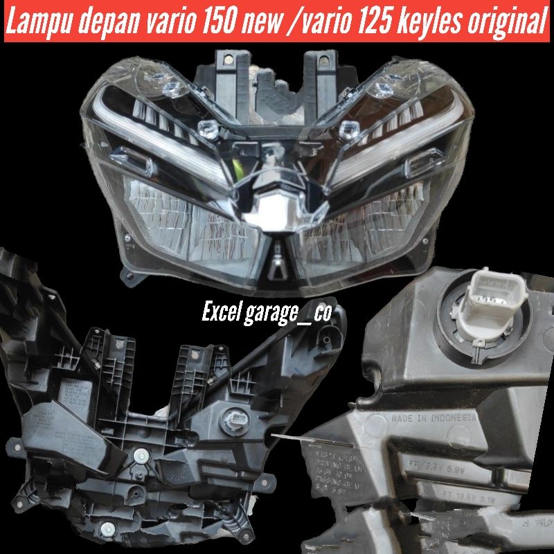 lampu depan vario 150 vario 125 new original headlamp depan vario 150 led keyless vario 125 led new 
