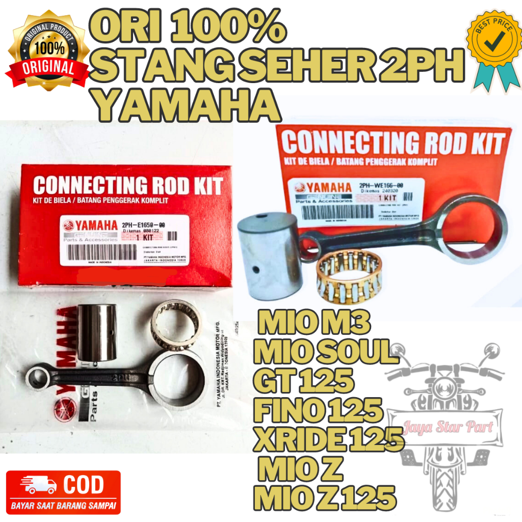 ORIGINAL YAMAHA Stang Seher KODE 2PH Asli ORI Yamaha YGP STANG PISTON SEHER Mio M3 Mio Soul GT 125 F