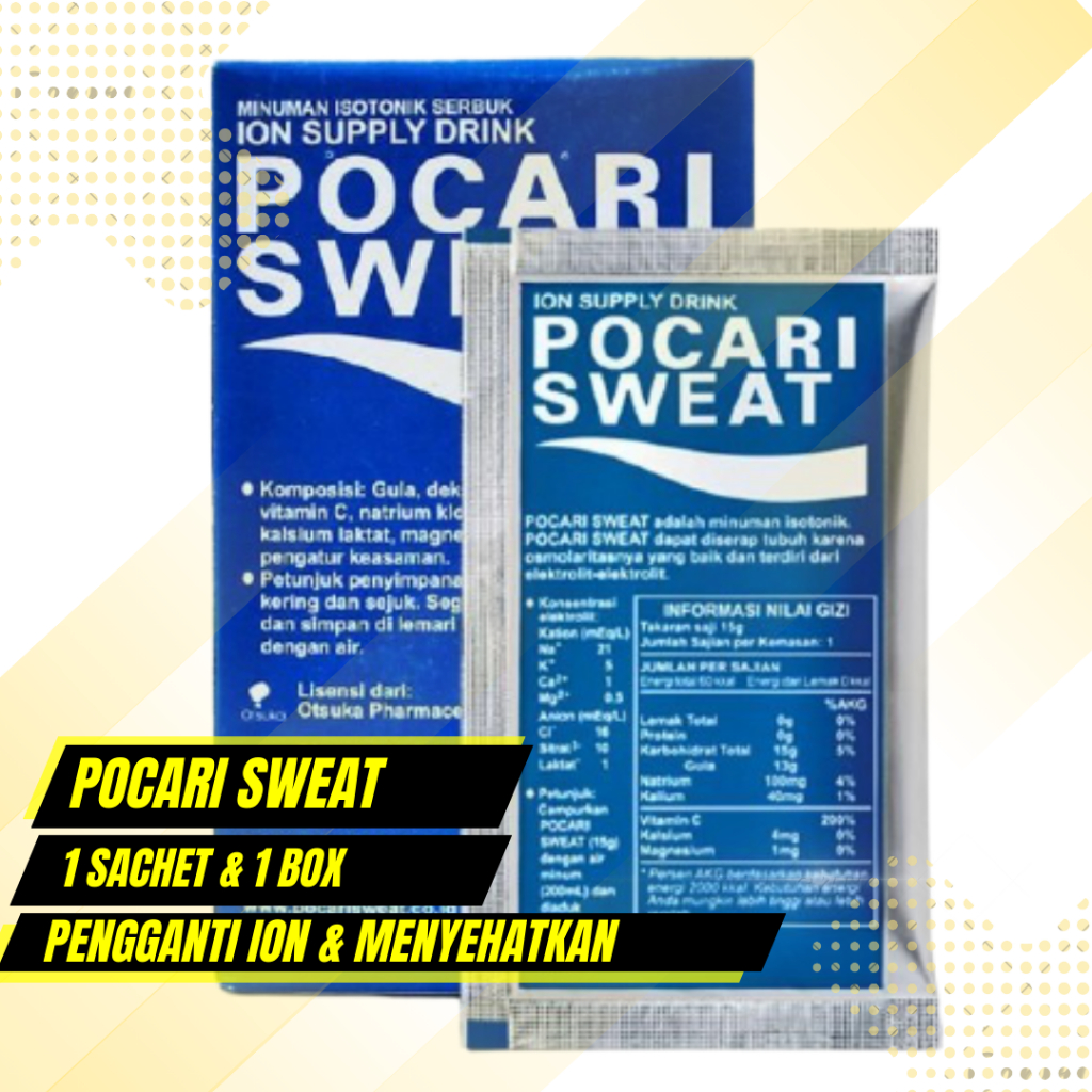 

Pocari Sweat Sachet Minuman Serbuk Isotonik Elektrolit