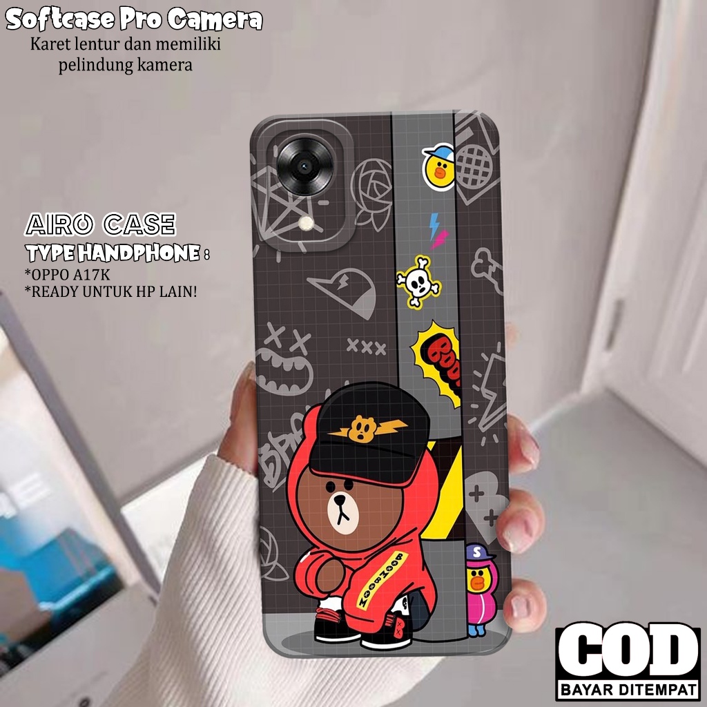 Case Oppo A17K - Softcase Oppo A17K - Softcase Pro Camera - AIRO CASE - Case Tpu - Casing Oppo A17K 