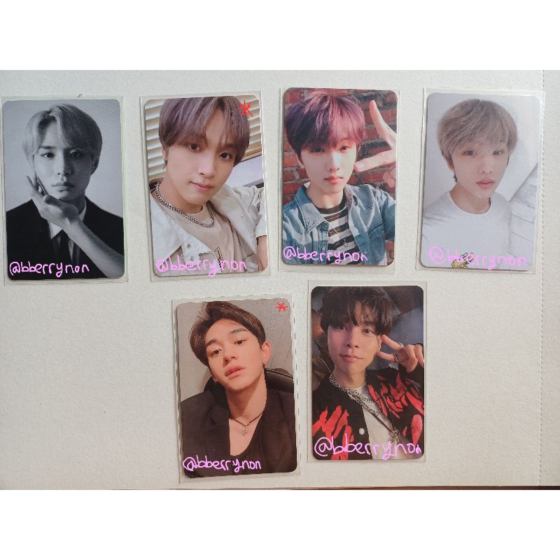 Photocard Jungwoo dicon Haechan MD Dreaming AR Jisung hotsa Cafe Johnny Universe