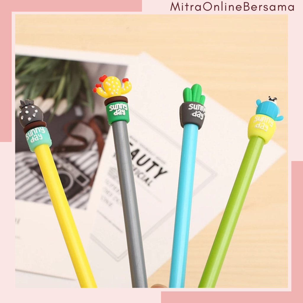 

♥MO♥ Pena Kaktus Karakter Lucu/ Pulpen Lucu Serbaguna